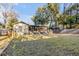 Large backyard with detached studio and wooden fence at 1321 Erckmann Dr, Mount Pleasant, SC 29464