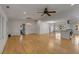 Open concept dining room with hardwood floors and kitchen view at 1321 Erckmann Dr, Mount Pleasant, SC 29464