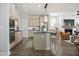 Modern kitchen with island and stainless steel appliances at 176 Callibluff Dr, Summerville, SC 29486