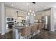 Modern kitchen with stainless steel appliances and island at 176 Callibluff Dr, Summerville, SC 29486
