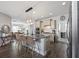 Open concept kitchen with island, seating, and stainless steel appliances at 176 Callibluff Dr, Summerville, SC 29486