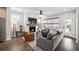 Living room with fireplace and hardwood floors at 176 Callibluff Dr, Summerville, SC 29486