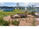 Unique wooden ship playground with slides and swings at 185 Belfort Pl, Summerville, SC 29486