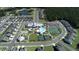 Aerial view shows community amenities and homes at 192 Collared Dove Ct, Summerville, SC 29483