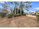 Landscaped backyard with mature trees and shrubs at 199 Schooner Bend Ave, Summerville, SC 29486