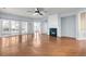 Spacious living room with hardwood floors and fireplace at 199 Schooner Bend Ave, Summerville, SC 29486