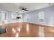 Living room with hardwood floors and kitchen bar at 199 Schooner Bend Ave, Summerville, SC 29486