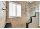 Large walk-in shower with tiled walls, a built-in seat, and glass enclosure at 199 Schooner Bend Ave, Summerville, SC 29486