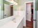Bathroom with white vanity, mirror and access to another room at 208 Buckskin Dr, Summerville, SC 29486