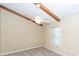 Bedroom with ceiling fan, window, and exposed beams at 208 Buckskin Dr, Summerville, SC 29486