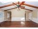 Living room with hardwood floors, high ceilings, and ceiling fan at 208 Buckskin Dr, Summerville, SC 29486