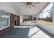 Screened porch with ceiling fan and backyard view at 208 Buckskin Dr, Summerville, SC 29486