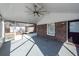 Screened porch with ceiling fan and backyard access at 208 Buckskin Dr, Summerville, SC 29486