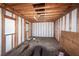Unfinished workshop interior with wooden walls and floor at 208 Buckskin Dr, Summerville, SC 29486