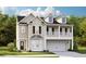 Two-story home with front porch and attached garage at 216 Pine Crest View Dr, Summerville, SC 29486