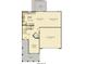 First floor plan showing kitchen, Gathering room, dining area, and two-car garage at 216 Pine Crest View Dr, Summerville, SC 29486