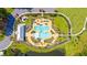 Aerial view of community pool and surrounding area at 223 Pine Crest View Dr, Summerville, SC 29486