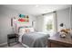 Bedroom with gray walls, a bed, and skateboard decor at 223 Pine Crest View Dr, Summerville, SC 29486