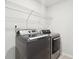 Laundry room with washer, dryer and shelving at 230 Granton Edge Ln, Summerville, SC 29486