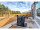 Backyard patio with Traeger grill and seating area at 230 Granton Edge Ln, Summerville, SC 29486