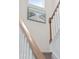 Elegant staircase with white railings and carpeted steps at 230 Granton Edge Ln, Summerville, SC 29486