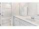 Clean bathroom with a single vanity and shower/tub combo at 253 Pine Crest View Dr, Summerville, SC 29486