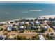 Aerial view of beachfront homes and community at 3019 Brownell Ave, Sullivans Island, SC 29482