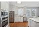 Modern kitchen with stainless steel appliances and white cabinetry at 3019 Brownell Ave, Sullivans Island, SC 29482