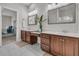 Elegant bathroom with dual vanities and marble flooring at 3038 Fraserburgh Way # 2200, Mount Pleasant, SC 29466