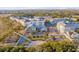 Aerial view of a charming coastal community with waterfront access and lush landscaping at 310 Longshore St # 645, Daniel Island, SC 29492