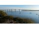Aerial view of waterway, bridge, and boats on sunny day at 310 Longshore St # 645, Daniel Island, SC 29492