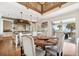 Kitchen with island and ocean view at 367 Pelican Flight Dr, Dewees Island, SC 29451