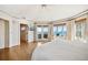 Main bedroom with stunning ocean views and hardwood floors at 367 Pelican Flight Dr, Dewees Island, SC 29451
