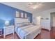 Spacious bedroom with hardwood floors and a ceiling fan at 369 Waterlily Way, Summerville, SC 29486