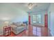 Home office with hardwood floors and built-in shelving at 369 Waterlily Way, Summerville, SC 29486