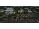Aerial view of beach homes and neighborhood at 403 W West Ashley Ave, Folly Beach, SC 29439