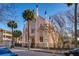 Pink historic church with Gothic architecture at 403 W West Ashley Ave, Folly Beach, SC 29439