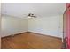Bright living room with hardwood floors and ceiling fan at 4765 S Constellation Dr, North Charleston, SC 29418