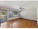 Hardwood floors and a view to the backyard from this living room at 4765 S Constellation Dr, North Charleston, SC 29418
