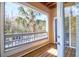 Private balcony overlooking wooded area with palm trees at 500 Bucksley Ln # 205, Charleston, SC 29492