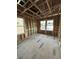 Under construction bedroom with wood framing and flooring at 5112 Double Eagle, Summerville, SC 29485