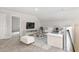 Spacious loft area with seating and a large TV at 558 Richfield Way, Summerville, SC 29486