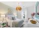 Bedroom with green accent wall and stylish bedding at 563 Richfield Way, Summerville, SC 29486