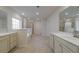 Spa-like bathroom featuring double vanities and a large shower at 566 Richfield Way, Summerville, SC 29486