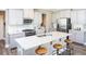 Spacious kitchen with island, granite countertops, and stainless steel appliances at 566 Richfield Way, Summerville, SC 29486