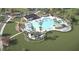 Resort-style pool with ample lounge chairs and a shaded area at 566 Richfield Way, Summerville, SC 29486