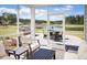 Relaxing screened porch overlooking a pond, perfect for outdoor entertaining at 566 Richfield Way, Summerville, SC 29486