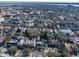 Aerial view showcasing a home's location in a charming neighborhood near the water at 66 Warren St # Entire Property, Charleston, SC 29403