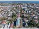 Aerial view of property and surrounding neighborhood, near water at 66 Warren St # Entire Property, Charleston, SC 29403