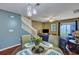 Open concept dining area and living room at 7963 Shadow Oak Dr, North Charleston, SC 29406